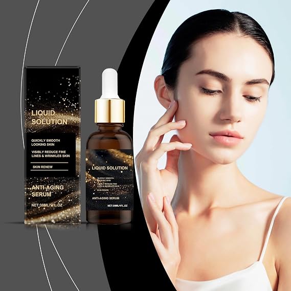 2PC Face Serum, Anti Aging Face Tightening, Liquid Solution anti Aging Serum, Boost Skin Collagen, Smoothes Wrinkles and Fine Lines & Plump Skin.