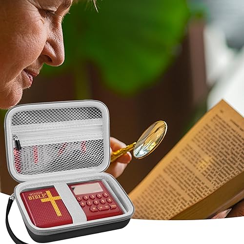 Miniatura 6 de Leayjeen Funda de transporte de viaje compatible con WONDER BIBLE NIV- The Talking Audio Bible Player (nueva versión internacional) (solo funda,