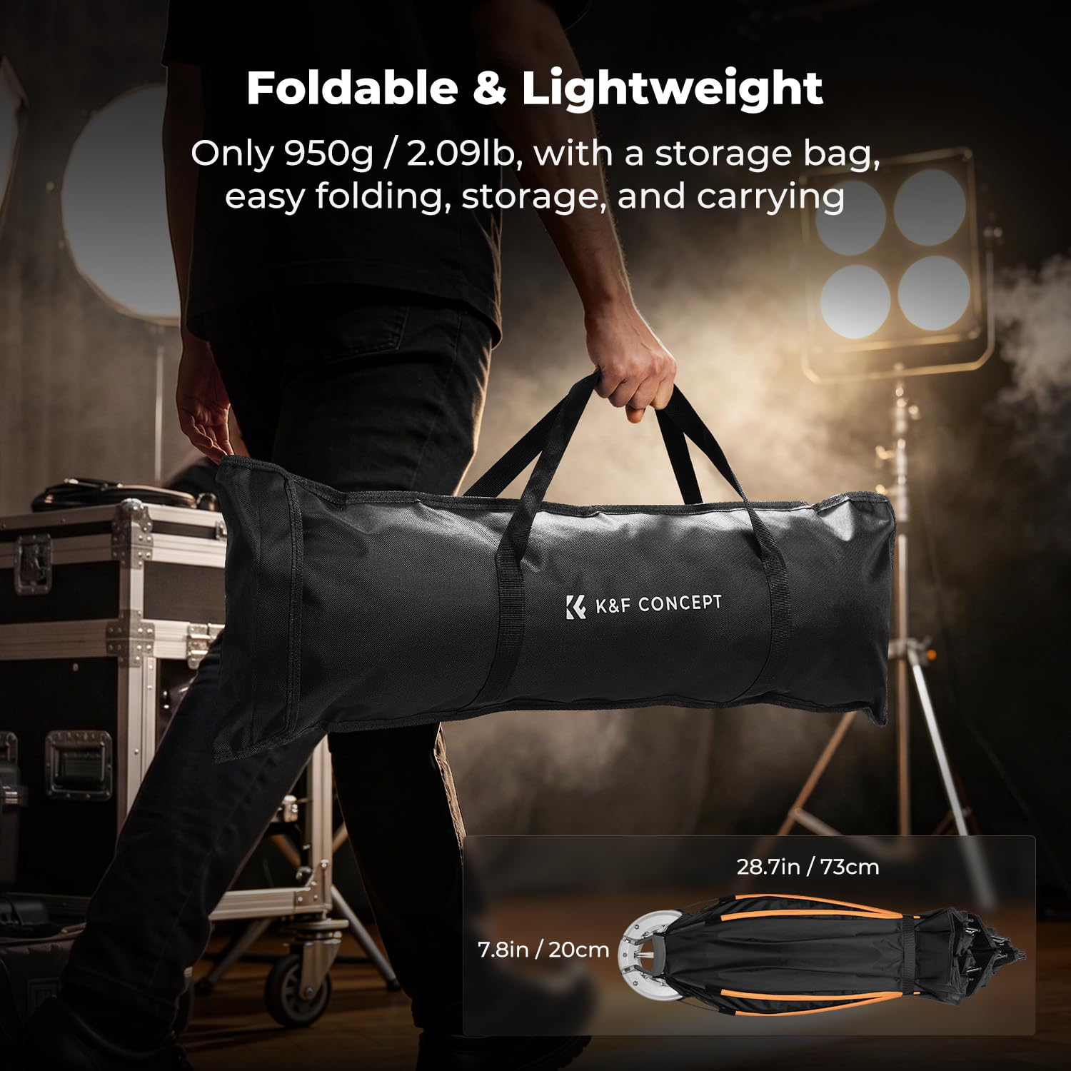 K&F CONCEPT Szybki montaż ośmiokątny softbox 90 cm