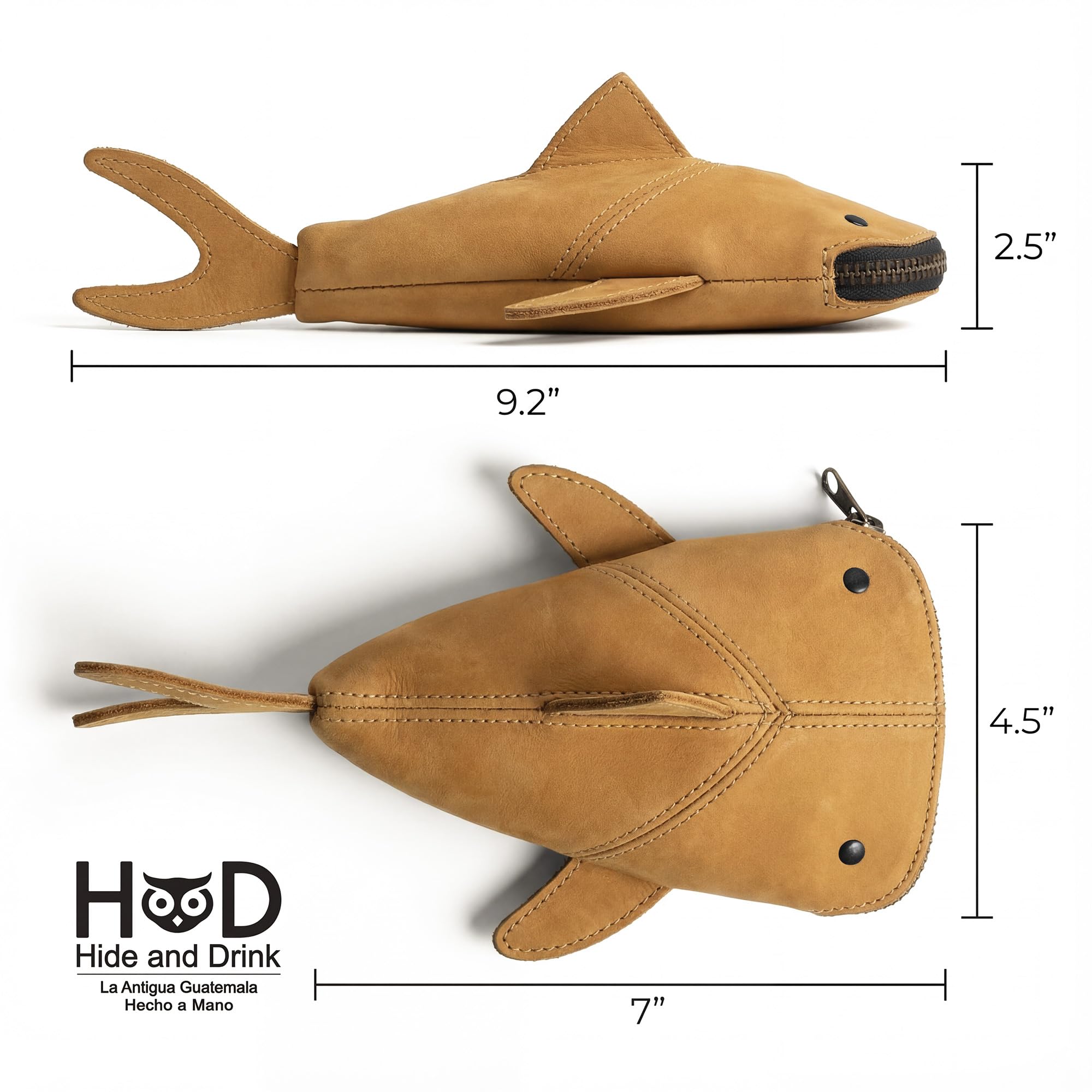 Amazon.com: Hide & Drink, Leather Pouch Pencil Bag, Coin Purse