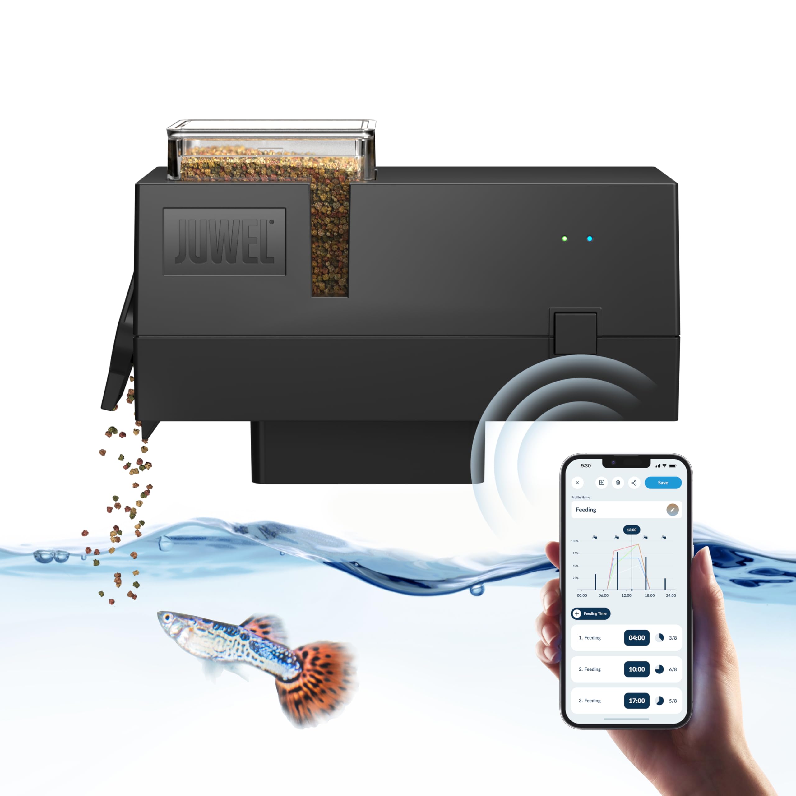 JUWEL Aquarium - SmartFeed AppControl - Mangiatoia intelligente per il controllo tramite l'app MyJUWEL