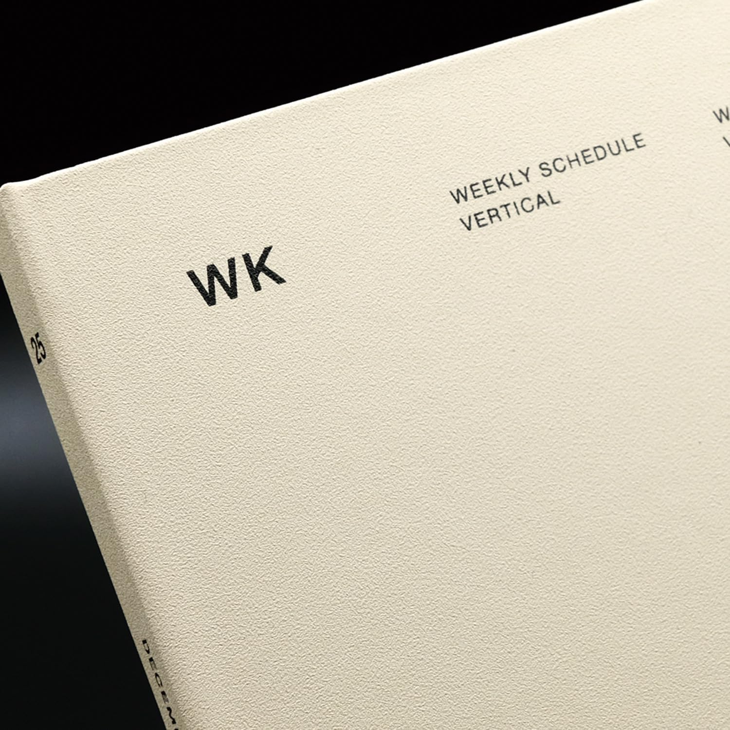 Laconic LAD94-250BE Notebook 2025 A5 Weekly Hardcover Beige (Begins December 2024)