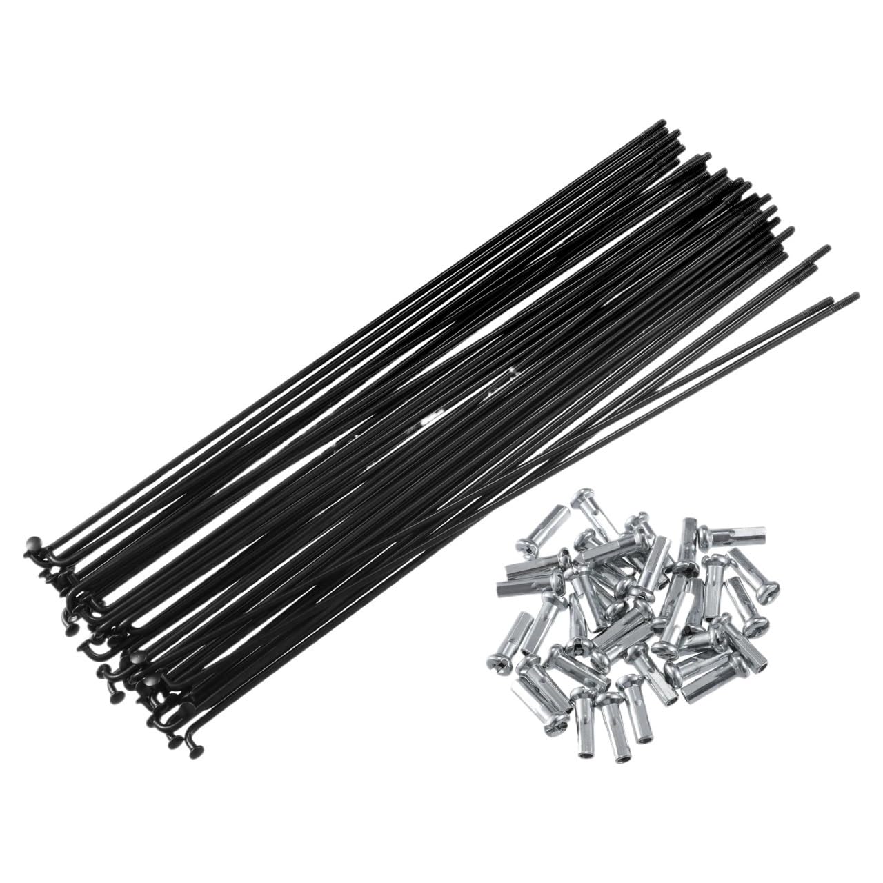 JIASHUNHE Cycling Spokes 36Pcs Bicycle Steel Spokes 14G Bike Spoke With For Most(36Pcs 268mm)