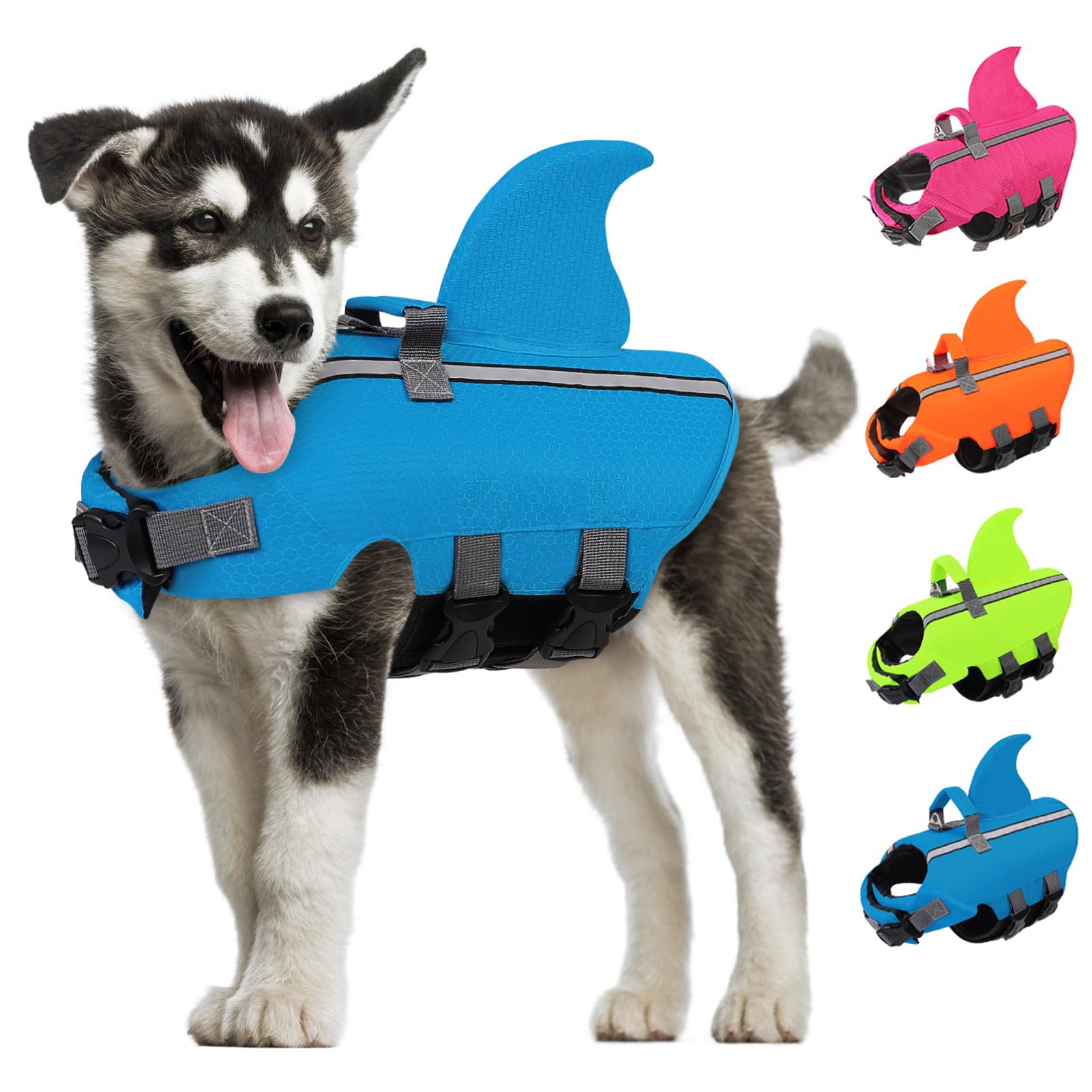 AOFITEE Schwimmweste Hund L, Verstellbar Hundeschwimmweste G