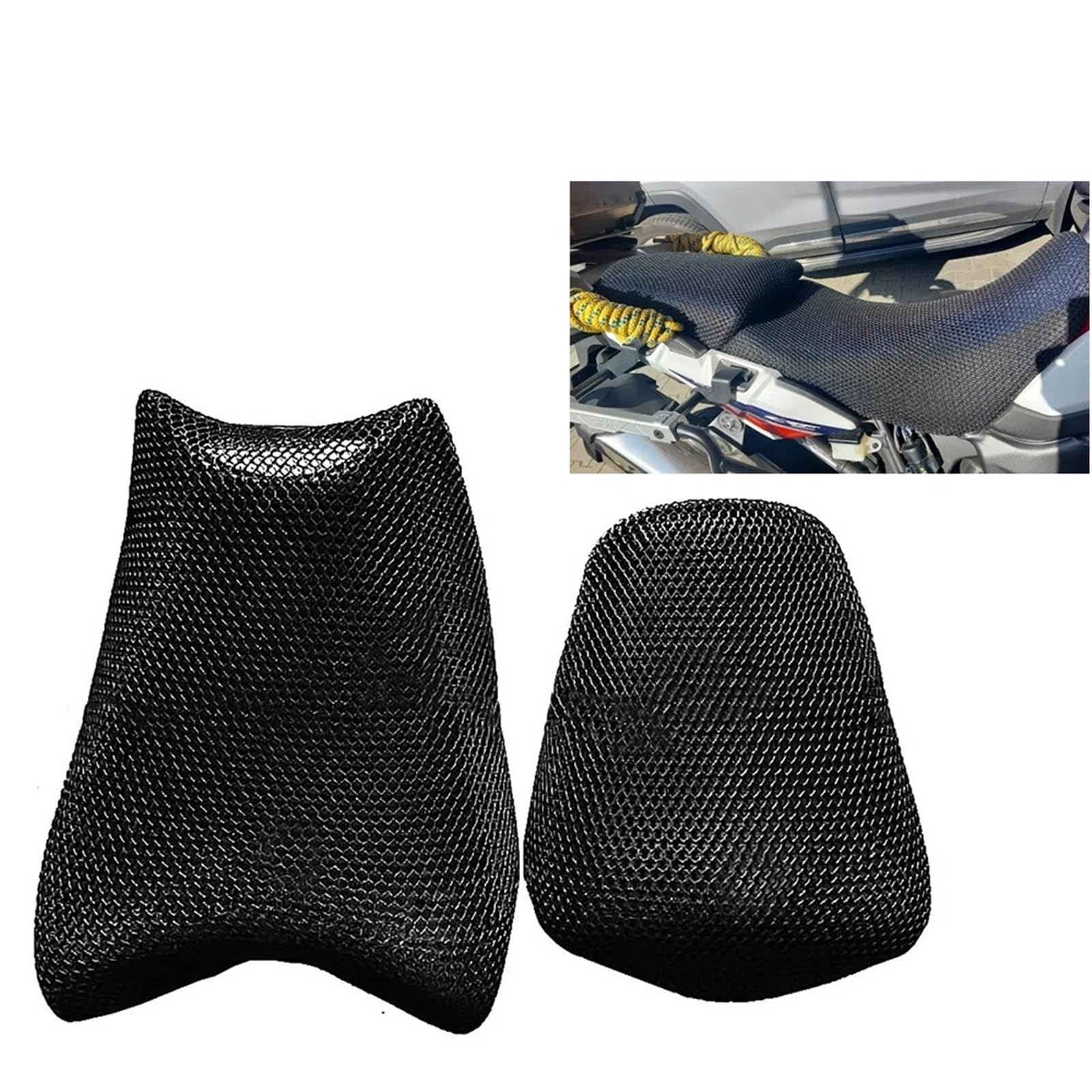 Siedzenia motocyklowe Pokrowiec na siedzenie motocyklowe HONDA CRF1100L CRF 1100 pasuje do AFRICA TWIN 2022-2020 3D Mesh Maty amortyzujące