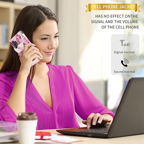 Miniatura 8 de Asuwish Funda compatible con Samsung Galaxy A32 5G de 6.5 pulgadas, protector de pantalla de vidrio templado, tarjetero con función atril para