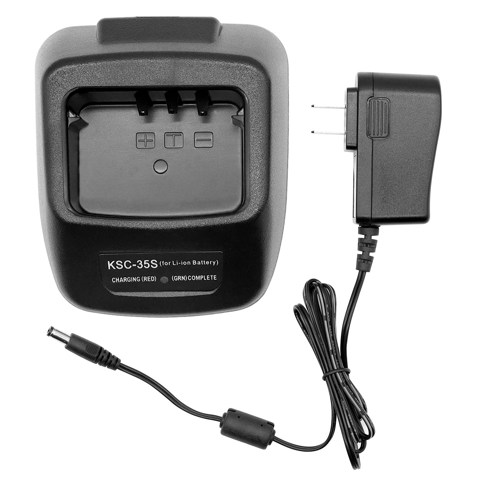 KSC-35S Charger [2025 Upgraded] for Kenwood Radi TK-2200 TK-2202 TK-2207 TK-2300 TK-2302 TK-2307 TK-3200 TK-3202 TK-3207 TK-3400 TH-K20 TH-K20A TK-2000 TK-3000 KNB-45L KNB-63L KNB-65L Battery Charger