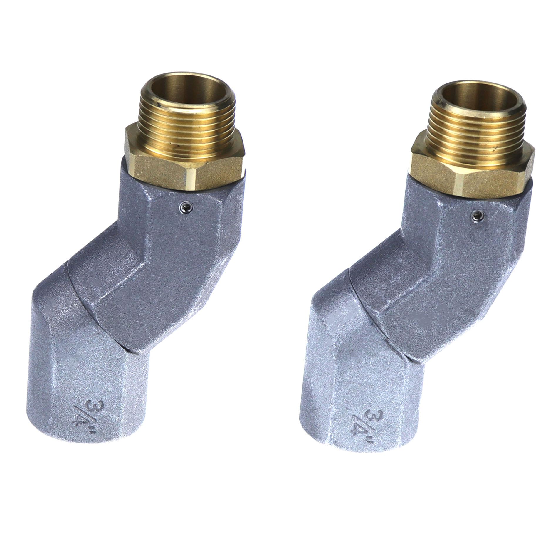 2PCS 3/4 Inch NPT Fuel Hose Swivel 360 Rotating Connector for Fuel Plane Swivel Fuel Nozzle Multi Plane