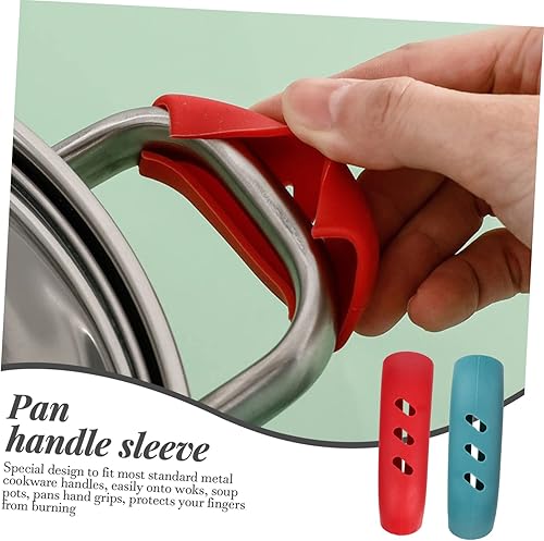 Miniatura 8 de STOBAZA Cubierta antideslizante para ollas, tapa de tapón de silicagel, cubierta de mango de cacerola para hervidor de agua