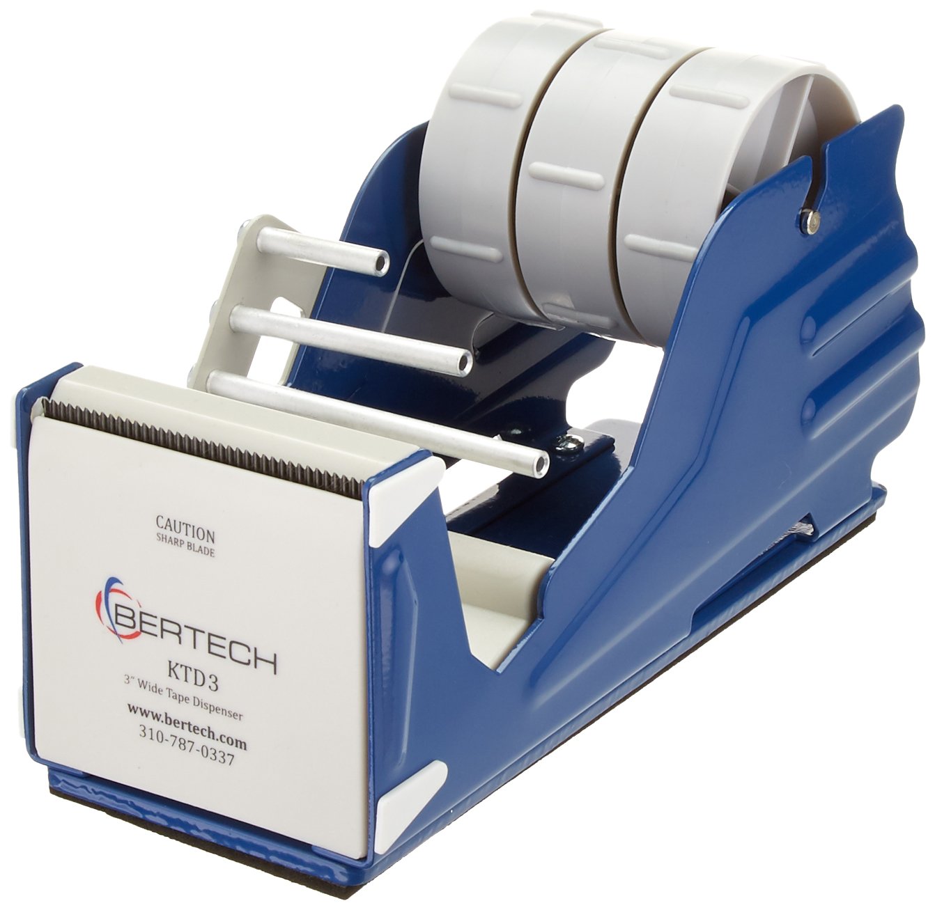 BertechGeneral Purpose Tape Dispenser, For 3" Wide Tapes