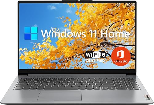 Miniatura 18 de Lenovo IdeaPad 1 Laptop para estudiantes, pantalla FHD de 15.6 pulgadas, procesador Intel de doble núcleo, 12 GB de RAM, SSD de 256 GB + 128 GB