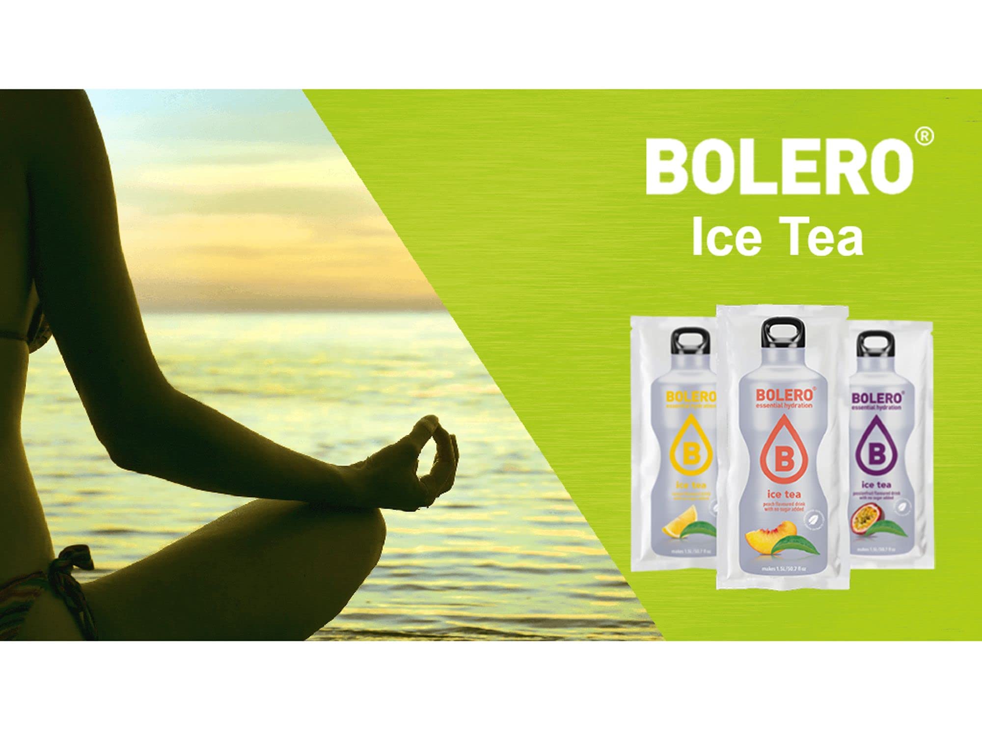 Bolero ICE TEA PEACH | 24 x 8 g I refrescante polvo sin azúcar endulzado con stevia | vitamina C | bebida saludable recomendada por diabéticos | sabor a té helado de melocotón