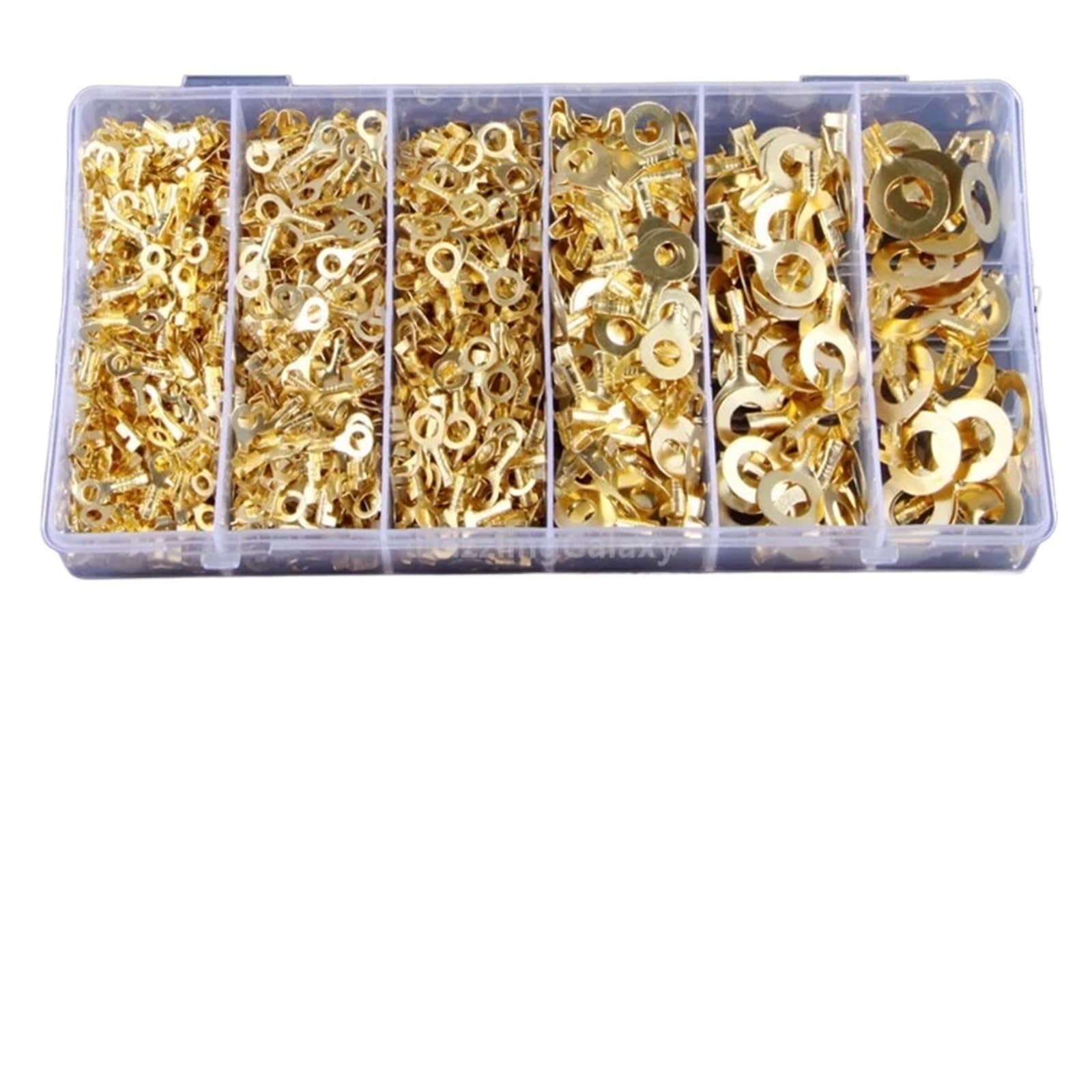 150 Stück M3/M4/M5/M6/M8/M10 Ringkabelschuh-Ösen-Kupfer-Crimp-Anschlusskabelschuh-Drahtverbinder, Nicht isoliertes Sortimentsset
