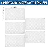 Vista 2 de XMAYODS Funda impermeable para sillón con reposabrazos, fundas antideslizantes para sofá y reposacabezas, fundas para respaldo, fundas para sillón