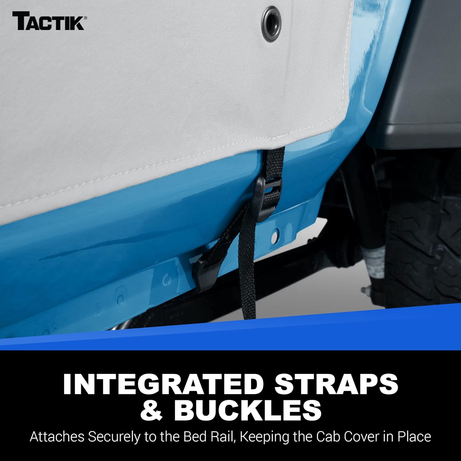 TACTIK Multi-Layer Cab Cover with Door Flaps - Fits Jeep Gladiator JT 2020-Current - Jeep Gladiator Cab Cover - Jeep Gladiator Cover - Jeep Gladiator Rain Cover - Includes Handy Storage Bag