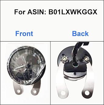 SAMDO Universal Motorcycle Speedometer Bracket Stainless Steel 304 Speedometer Mount (2pcs) with Screw Nuts (1 Pair)