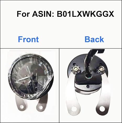 SAMDO Universal Motorcycle Speedometer Bracket Stainless Steel 304 Speedometer Mount (2pcs) with Screw Nuts (1 Pair)