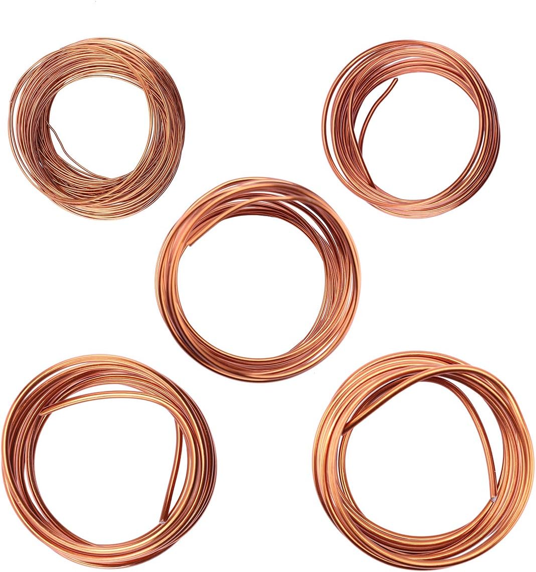 niCWhite Bonsai Wire 5pack Bonsai Tree Training Wires