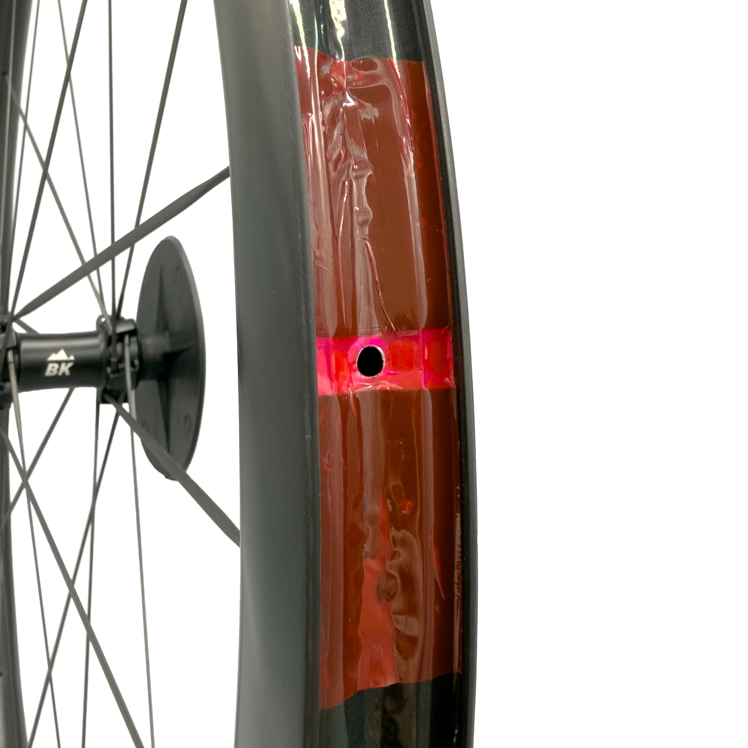 Tubeless Felgenband selbstklebend 25 mm x 5 m, milchfrei ohne Dichtmilch, 100% mechanische Abdichtung, Komplett-Set für 2 Felgen, MTB Rennrad Gravel E-Bike, Made in Germany