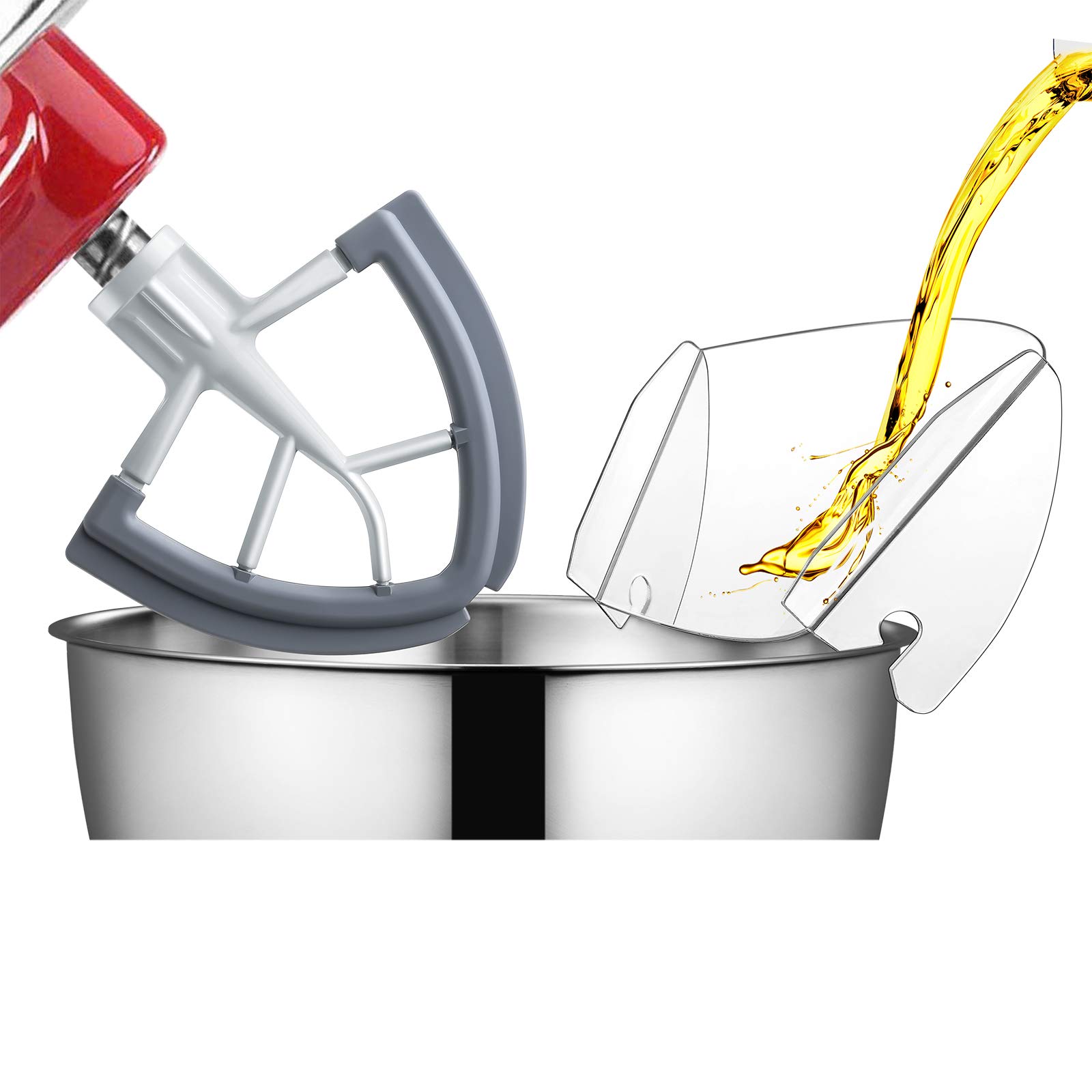 Buy 2 Pack Kitchen Aid Mixer Assecories Attachments Included Flex Edge