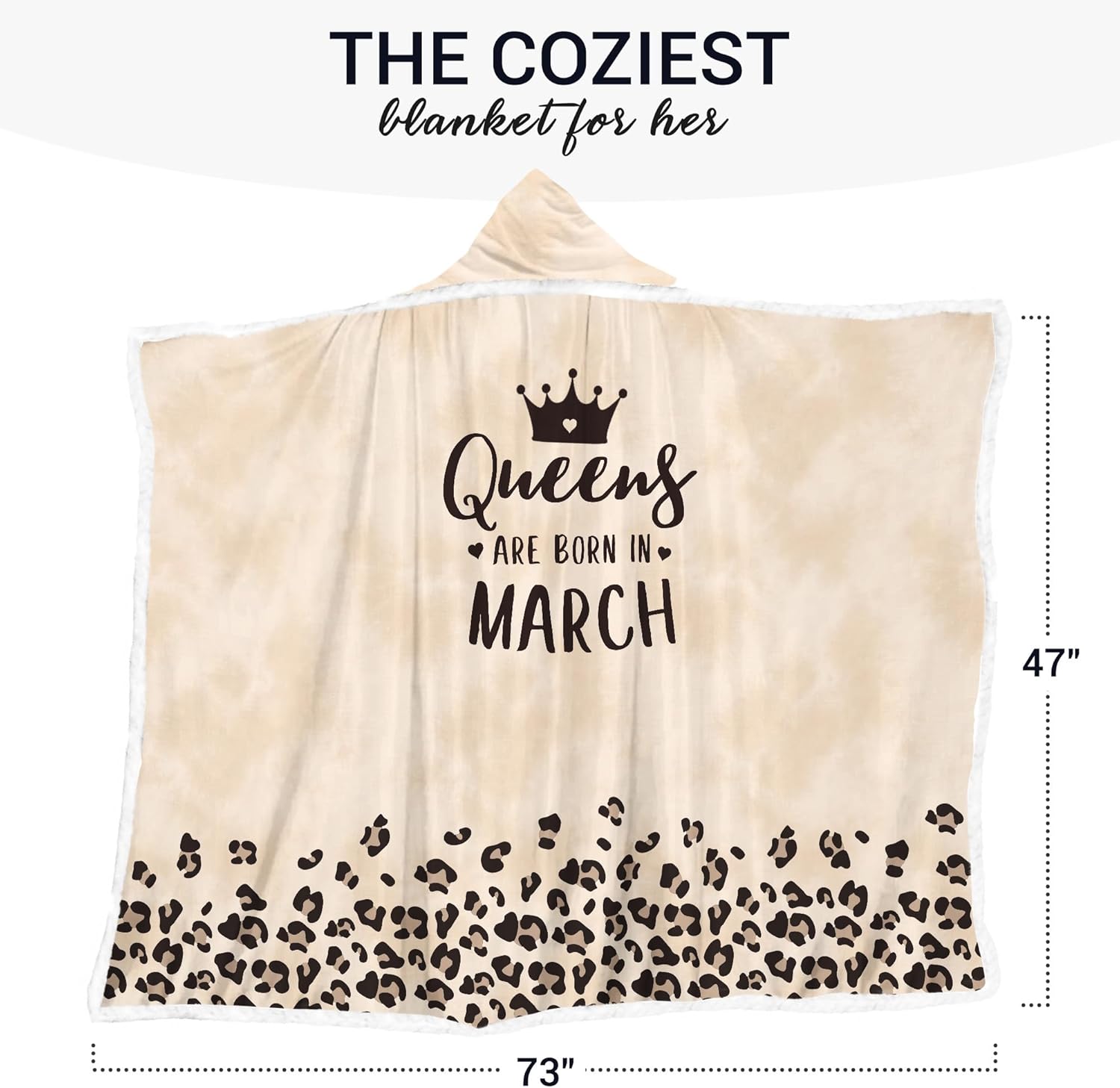 Vprintes Queens Wearable Blanket