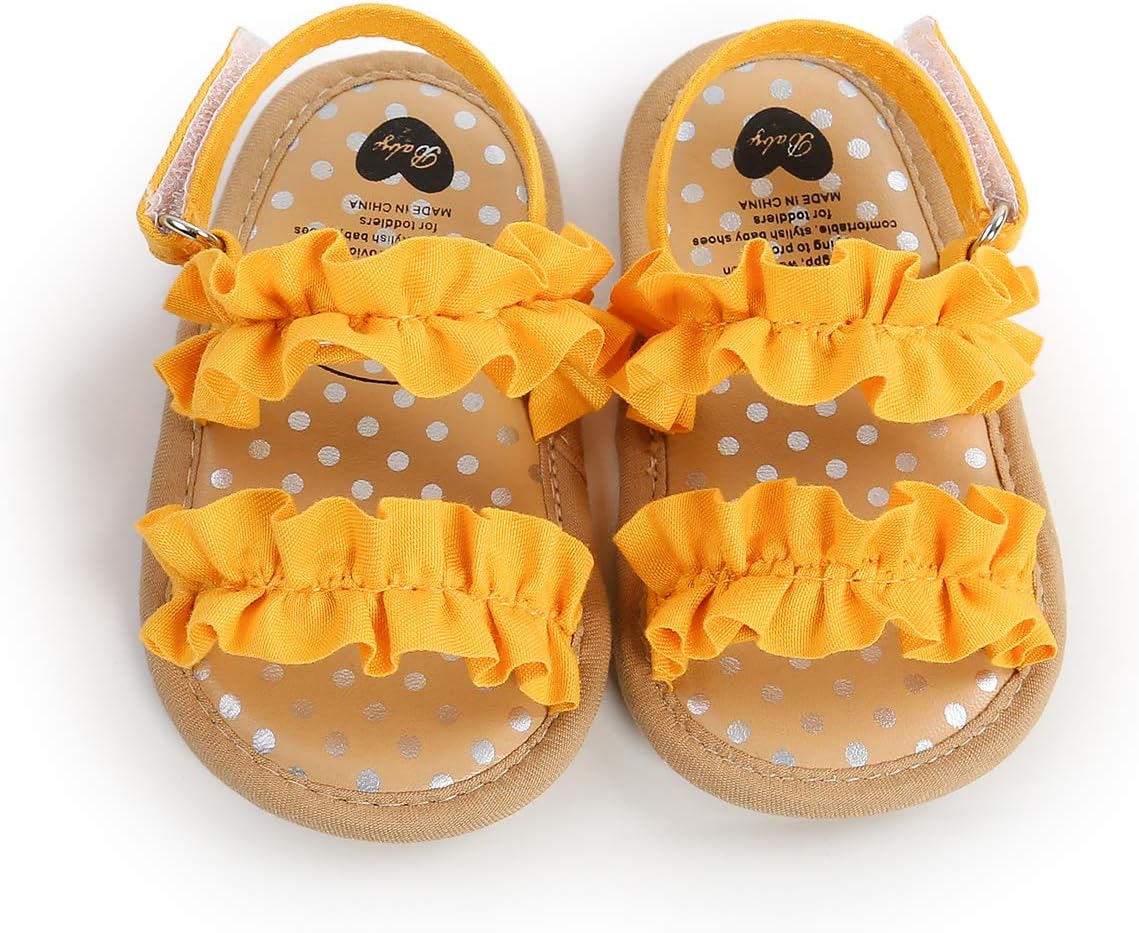 Infant Baby Girls Boys Summer Sandals Premium Unisex Non Slip Rubber Soft Sole Breathable Toddler First Walker Outdoor Beach Shoes