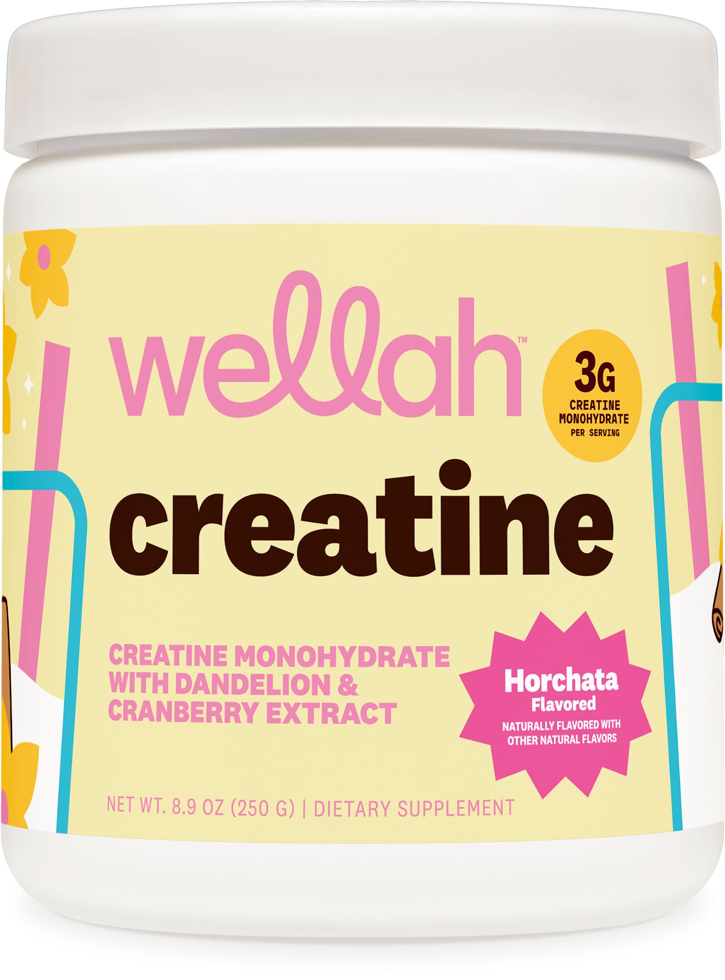 Amazon.com: Wellah Creatine for Women (50 Servings, Horchata