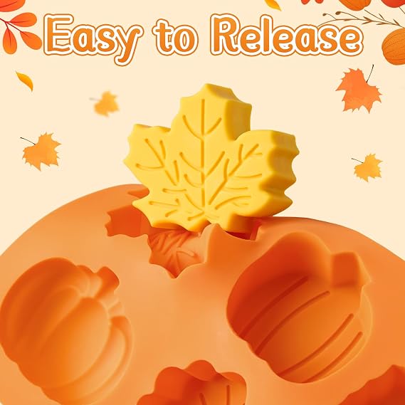JOERSH Pumpkin Silicone Molds, 2Pcs