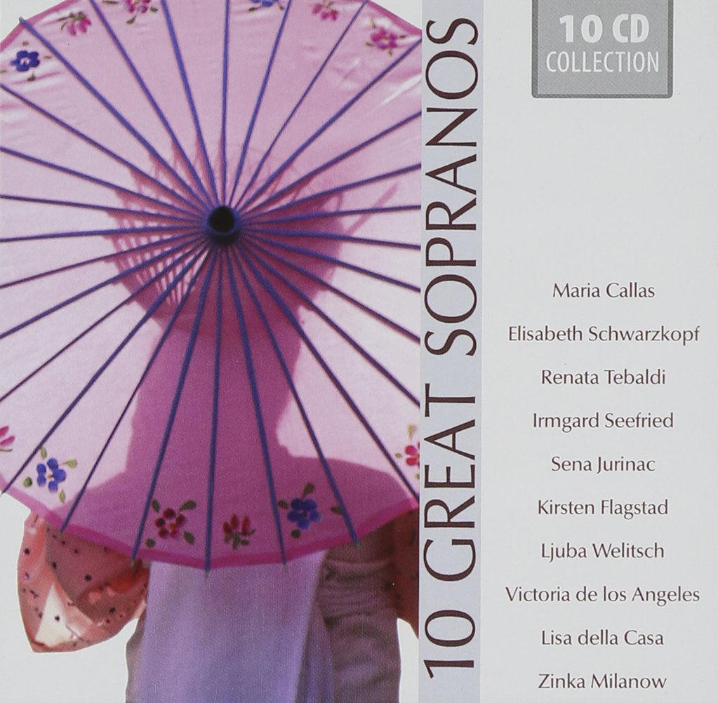 10 Great Sopranos [Audio CD] Maria Callas; Elisabeth Schwarzkopf; Renata Tebaldi; Irmgard Seefied; Sena Jurinac; Kirsten Flagstad; Ljuba Welitsch; Victoria de Los Angeles; Lisa della Casa and Zinka Milanow