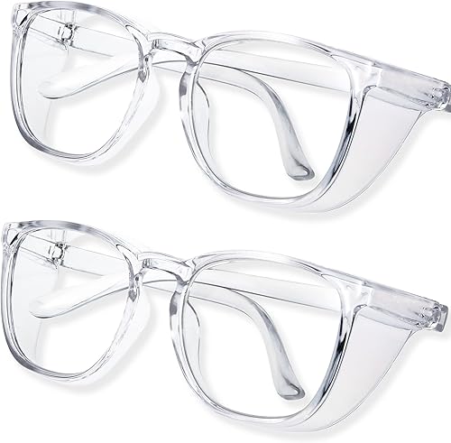 JOOHOO Gafas de seguridad antivaho para mujer, gafas de seguridad para enfermera, gafas protectoras, bloqueo de luz azul y protección UV