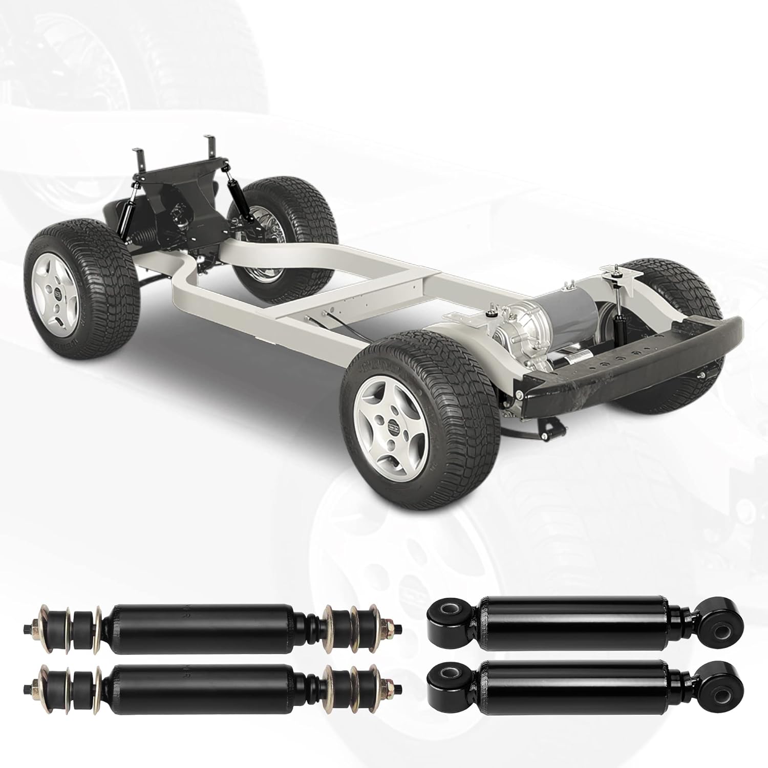 10L0L Golf Cart Front Rear Shock Absorber Set Heavy Duty Shock Absorber Fits Club Car DS 1988-up, Precedent 2004-up Gas or Electric, Replaces OEM# 1014235 1015813 1010991 1012183 1014236 1013164