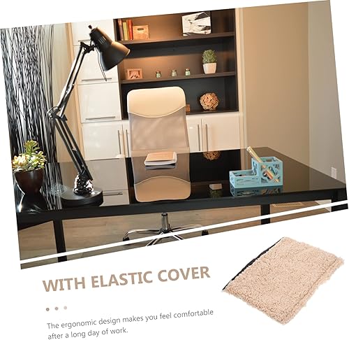 Miniatura 3 de Yardwe 1 par de reposabrazos de felpa cálida para sillas, fundas elásticas extraíbles y lavables, protectores de cojín elásticos para oficina, uso