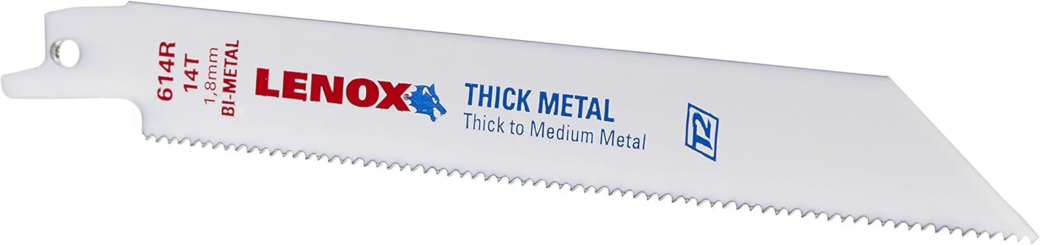 LENOX Tools Reciprocating Saw Blades, Metal Cutting, 6-Inch, 18 TPI, 25-Pack (20494B614R)