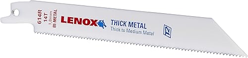 LENOX Tools 20494B614R - Hojas de sierra recíproca, corte de metal, 6 pulgadas, 18 TPI, paquete de 25 unidades