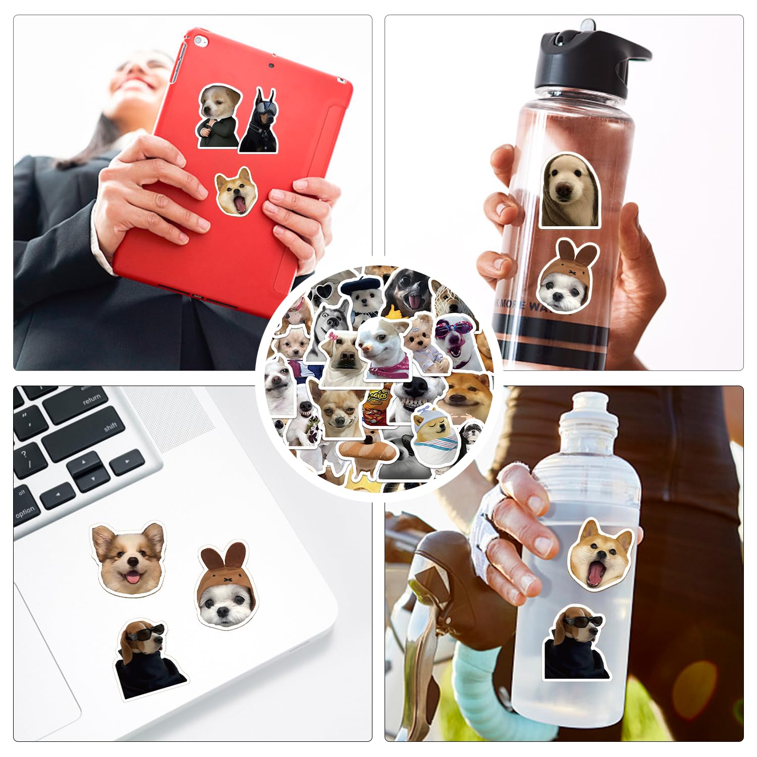 120 Adesivi Animali In Vinile Impermeabili - Per Laptop, Bottiglie, Kindle E Diari, Simpatici Per Bambini E Adulti - 5