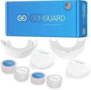 GumGuard Upper & Lower Denture Mouth Guard Set for Teeth Grinding