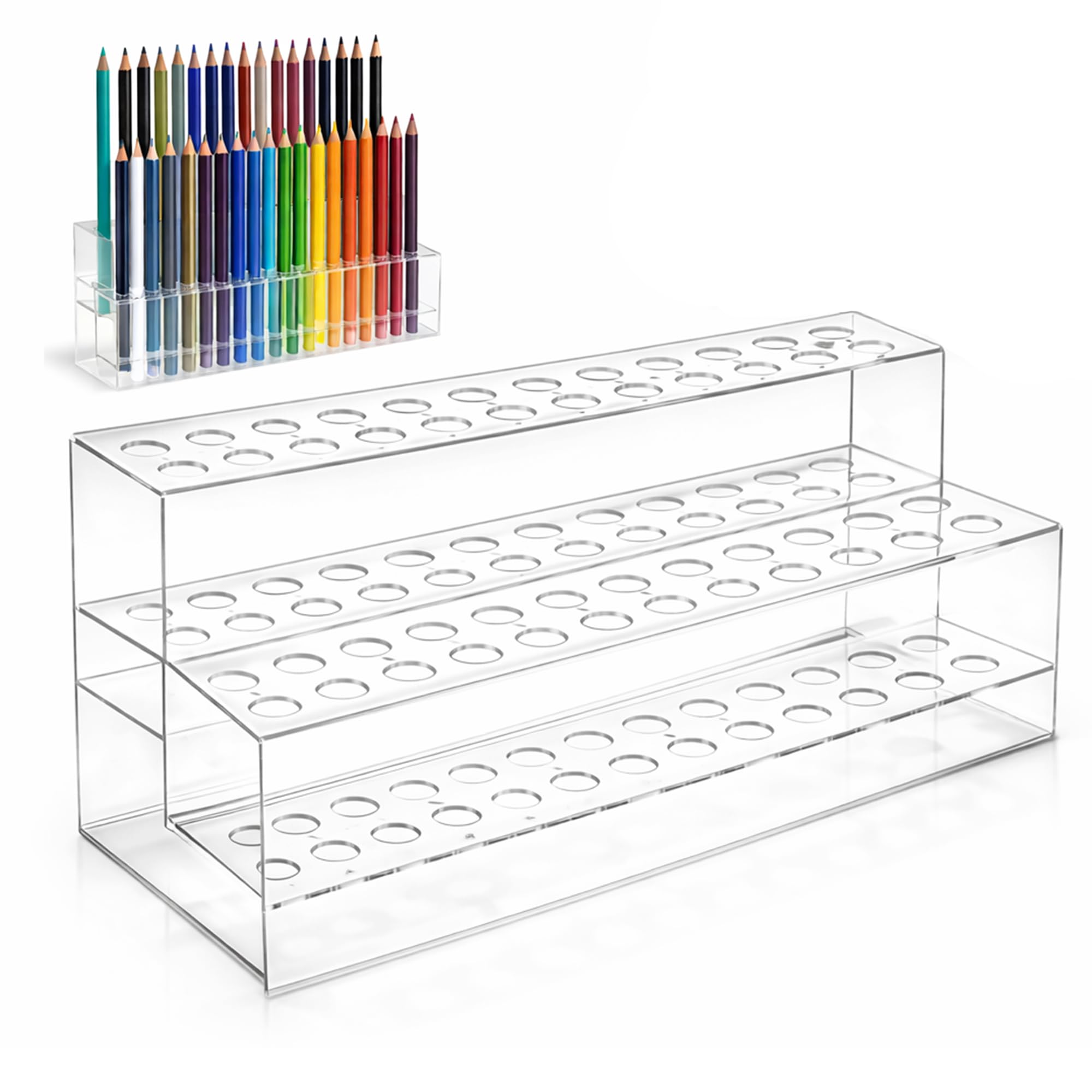 Présentoir de stylos acrylique pour ranger le bureau à la maison
