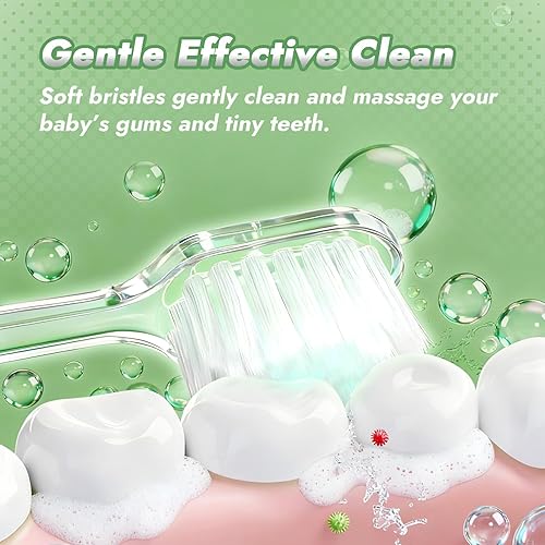 Miniatura 4 de Papablic Cepillo de Dientes Eléctrico Sónico para Niños Pequeños de 1-3 Años, Cepillo de Dientes Eléctrico para Bebé con Bonita Cubierta de