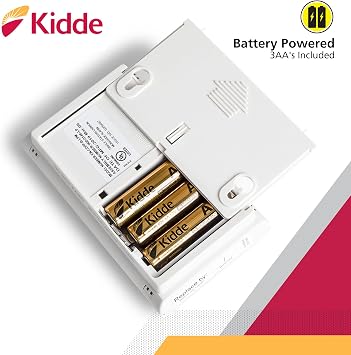 Kidde Carbon Monoxide Detector, AA Battery Powered CO Alarm with LEDs, Test-Reset Button, Low Battery Indicator, Portable