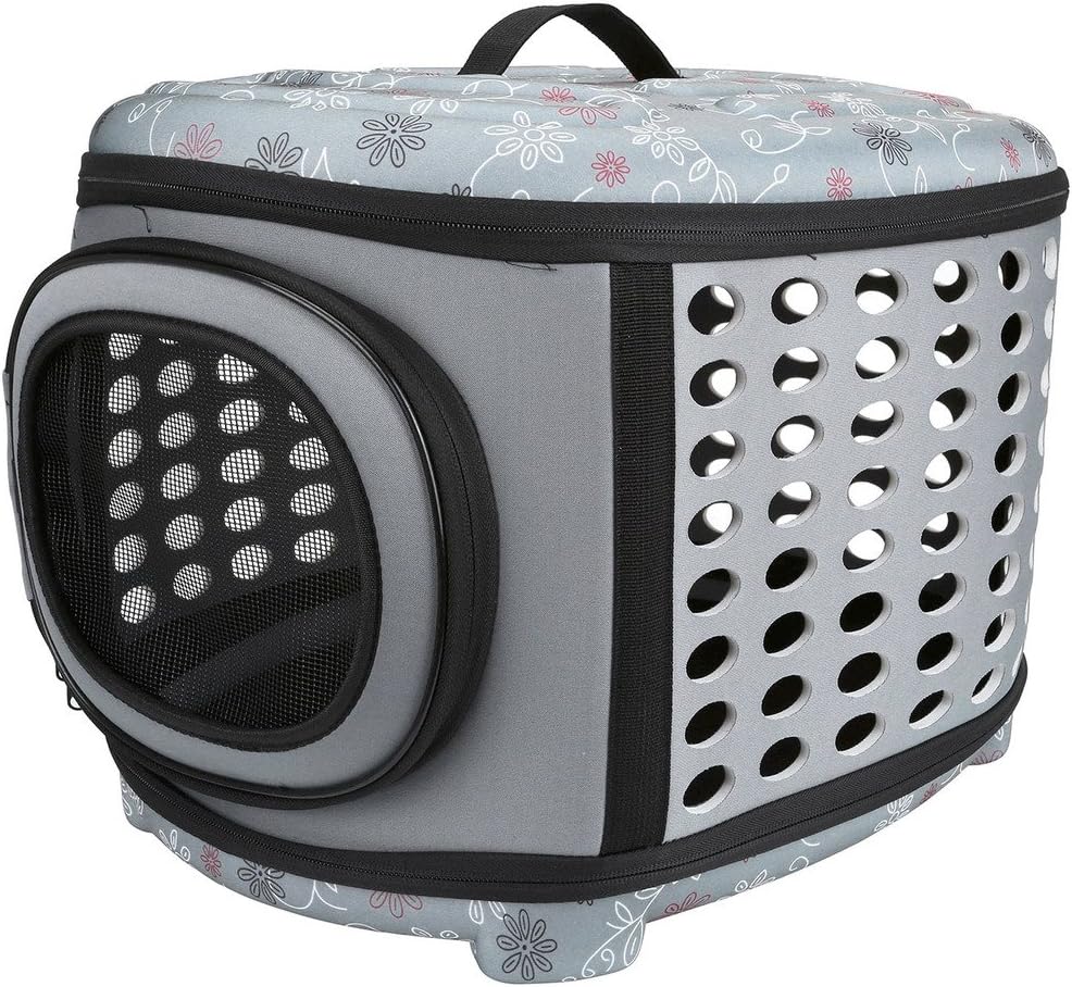 Mogoko Collapsible Hard Cover Sturdy Pet Travel Carrier, Portable Lightweight Pet Kennel Comfortable EVA Transporter Airline Approved…