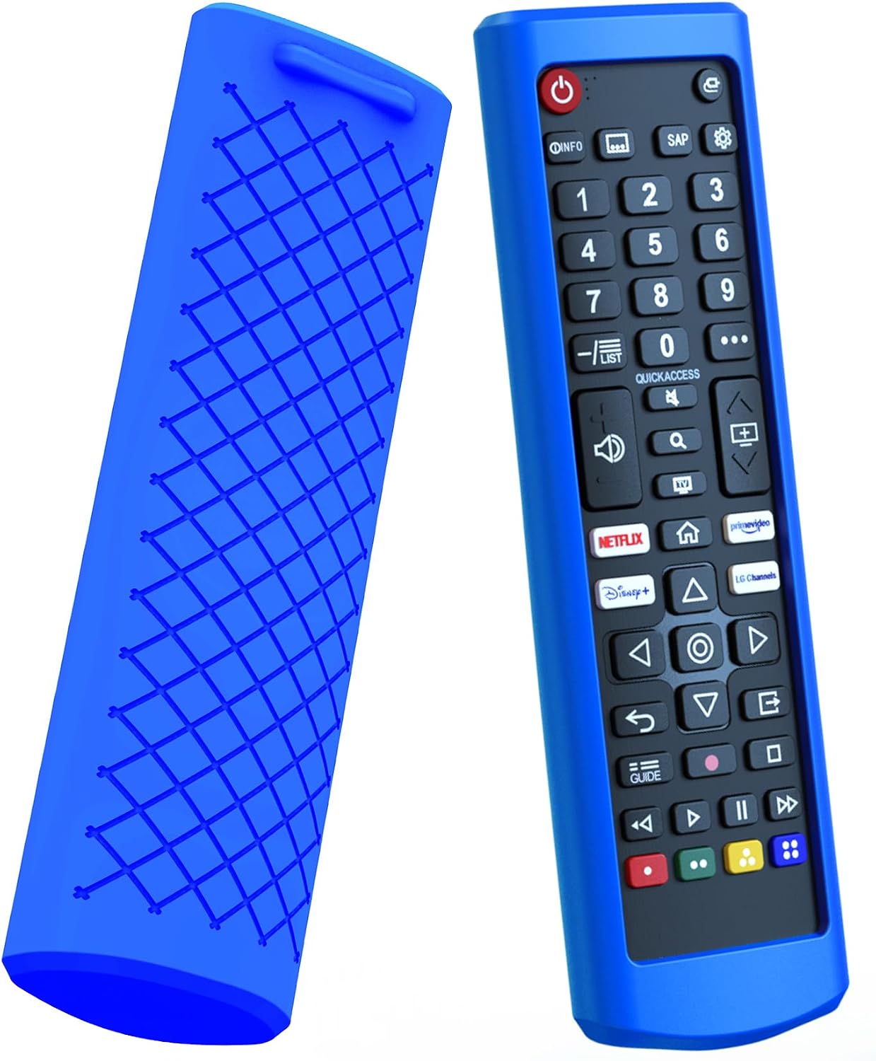 Case for LG TV Remote, Battery Cover Compatible with LG Remote Control for Smart TV AKB Series Universal TV Remote Cover Blue