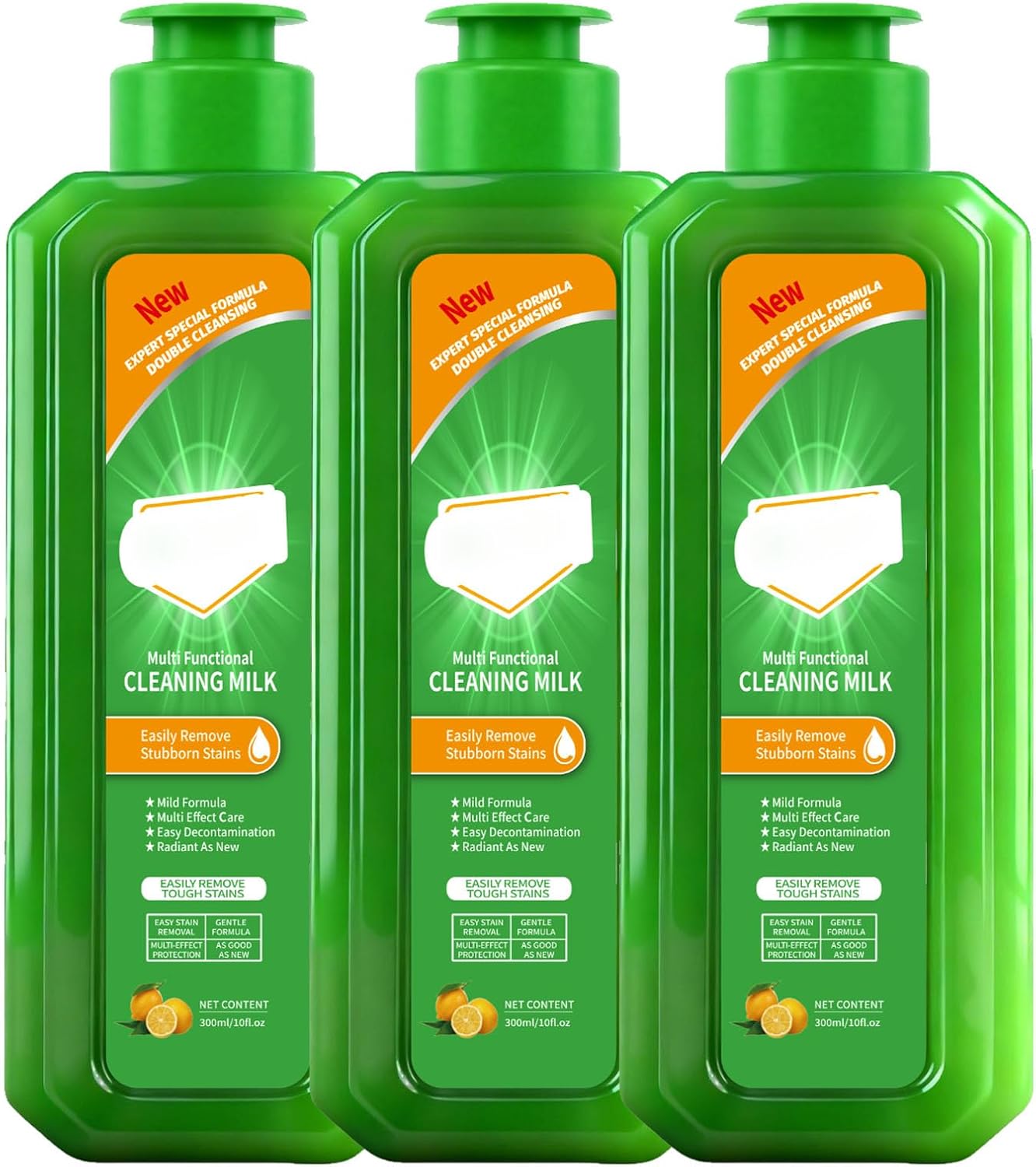 Jiimook Cleansing Milk, 10 Fl Oz Cleaning Milk House Cleaner, Powerful Multifunctional Concentrated Cleansing Lotion, Multi Functional Cleaning Lotion For House (3pcs)