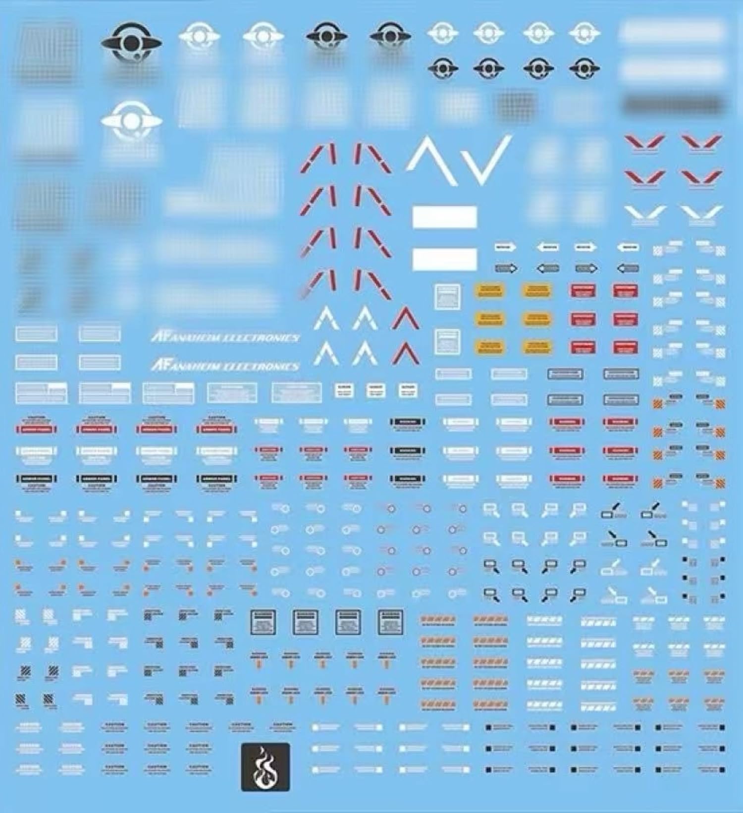 Amazon | 蛍光!!1/144 ロボット MS 炎社ディテールアップ用水転写式