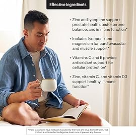 THORNE - Men\'s Multi 50+ - Comprehensive Daily Multivitamin with Vitamins A, B6, B12, C, D, E, Zinc & More - Support Heart, Brain, Prostate, Muscle & Immune Health* - 180 Capsules