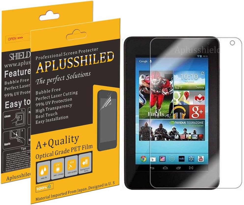 Aplusshield- High Definition (HD) Clear Screen Protector For Hisense Sero 7 Pro + Lifetime Replacements Warranty [3-PACK] - Retail Packaging - Anti Scratch / bubble