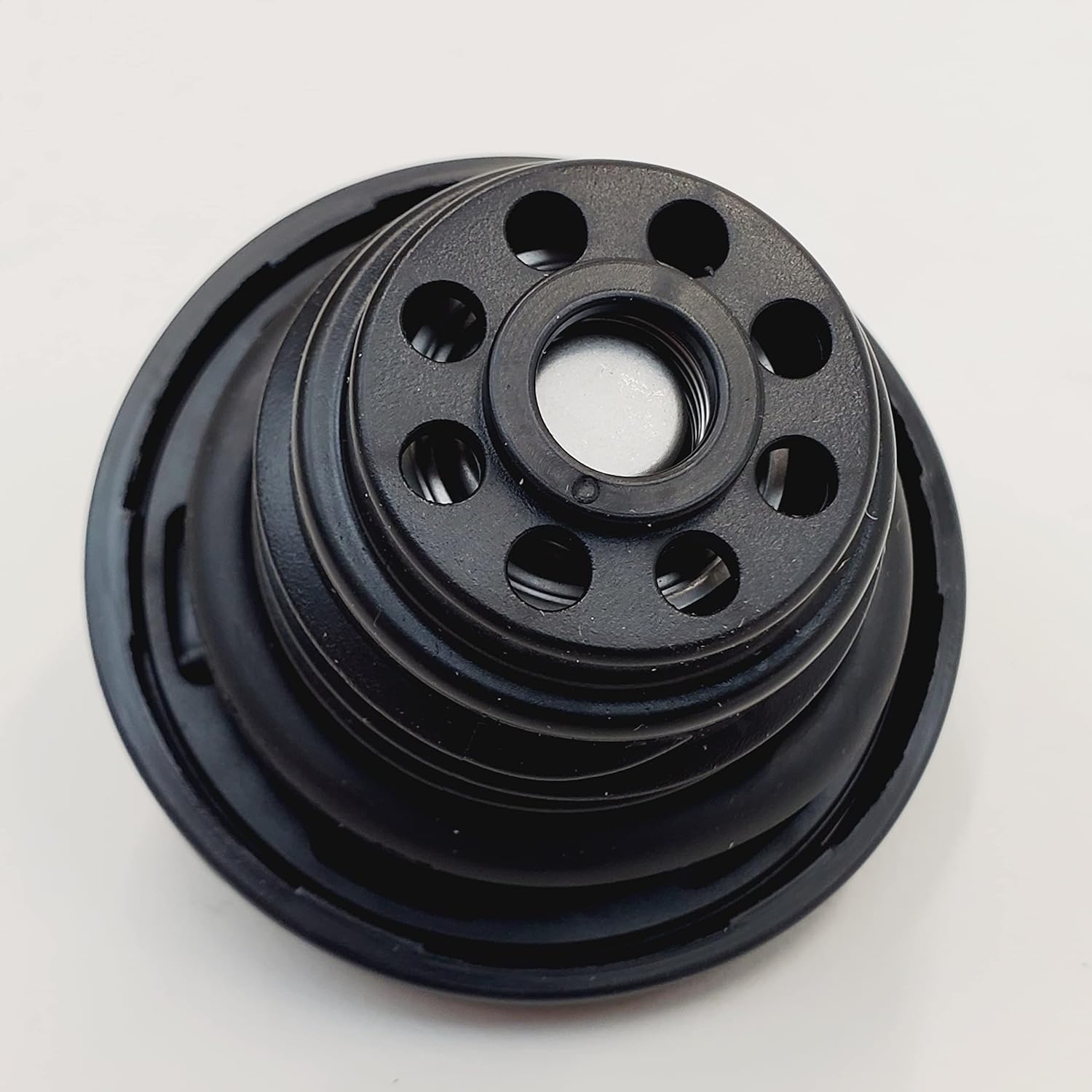 OE Style Black Plastic Gas Cap for Harley Touring Road King/Glide Models - 1992-2022; Replaces HD# 61274-92; Vented, Right Hand Thread