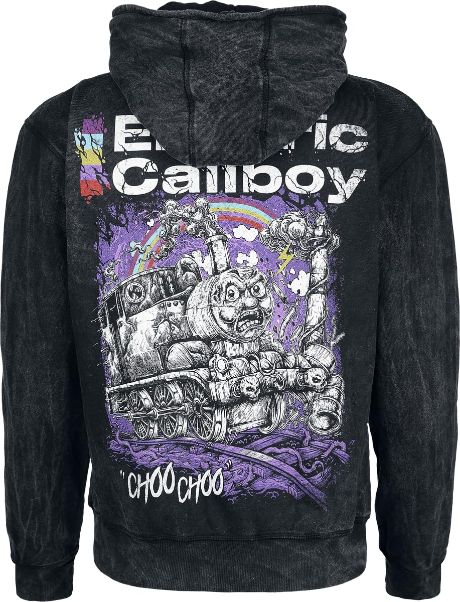 Electric Callboy Choo Choo Frauen Kapuzenjacke Charcoal Band-Merch, Bands