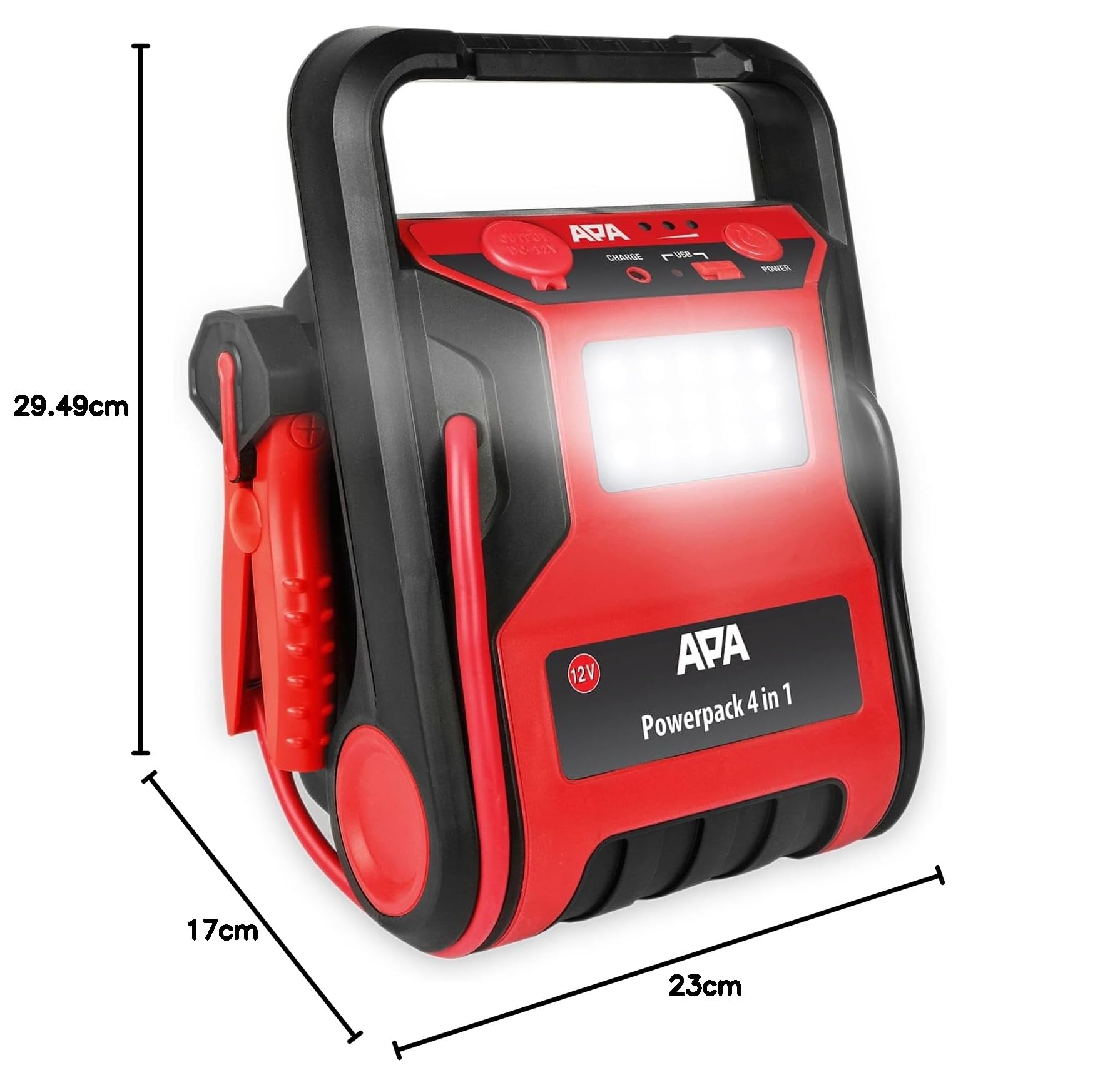 APA Starthilfekabel 16553 Starthilfestrom (12 V)=300A