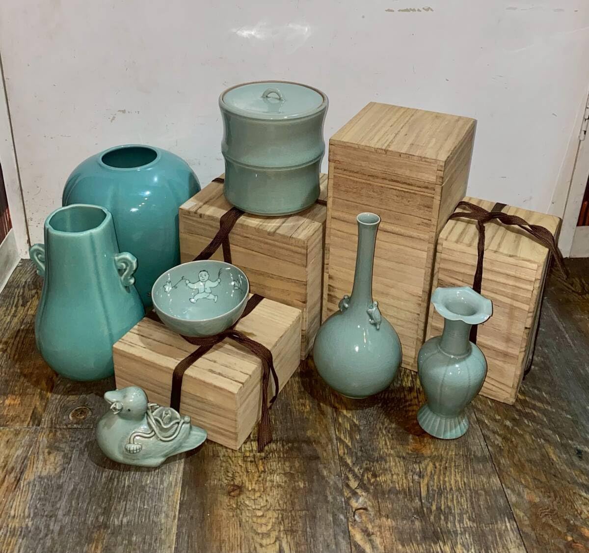 如泉窯 李連休作 茶碗 Yahoo!オークション -「李連休」(陶芸) (工芸品