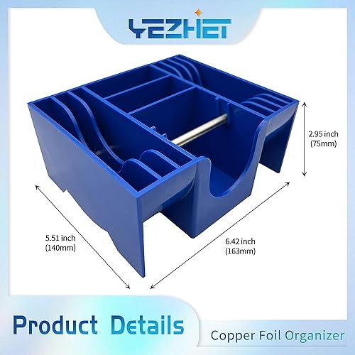 Miniatura 3 de YEZHET Dispensador de papel de aluminio para cinta de lámina de cobre de vidrieras